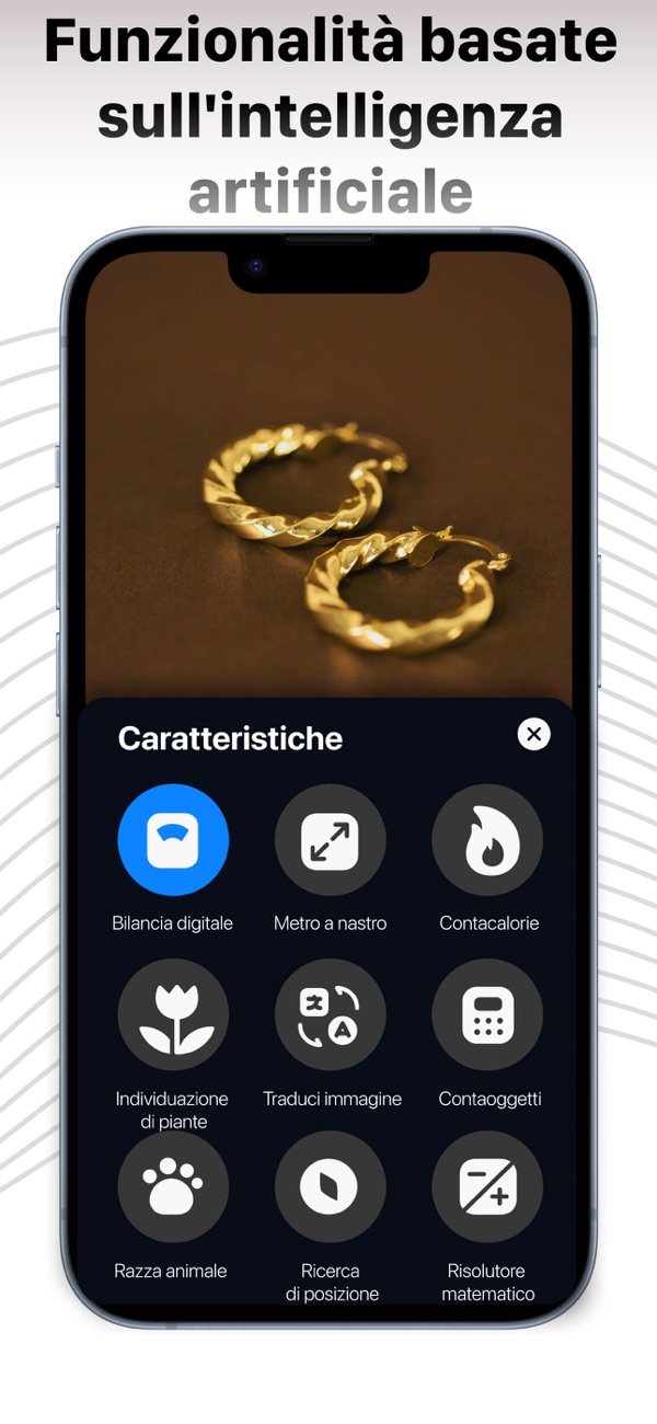 Screenshot dell'app Scale For Grams